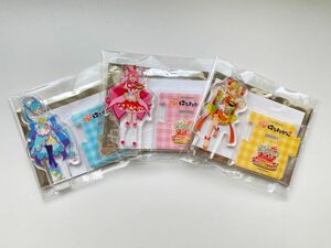 はなまるうどん デリシャスパーティ プリキュア ミニアクリルスタンド 3種