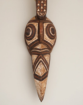アフリカ　ブルキナファソ　グルンシ族　マスク　仮面　No.408　木彫り　アフリカンアート　彫刻　プリミティブアート_画像5