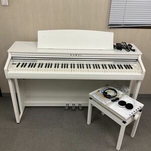 営YY145-家財便 KAWAI カワイ 電子ピアノ CA-48 2019年製 88鍵 シーソー式鍵盤搭載デジタルピアノ 椅子付 取扱説明書付 通電動作確認済