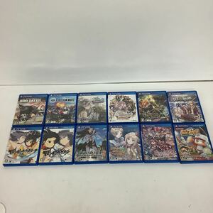 ◯営NI022-A3T60【埼玉発】PSVITA ソフト 12本まとめ売り ゴッドイーター 閃乱カグラ アトリエシリーズ パワプロ 動作未確認