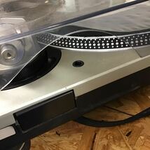 ◯営KU045-A6T100【埼玉発】Technics テクニクス ターンテーブル タンテーブルシステム SL-1200MK3D ※通電、回転、簡易音出し確認済み_画像9