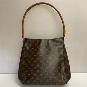 営YY40-80B LOUIS VUITTON ルイヴィトン ルーピングGM ショルダーバッグ ハンドバッグ シリアルナンバーLB0092 W約30cm H約32cm D約11cm