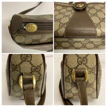 営MK32-60B GUCCI グッチ GGスプリーム ショルダーバッグ シェリーライン 斜め掛け オールドグッチ 89・02・032_画像10