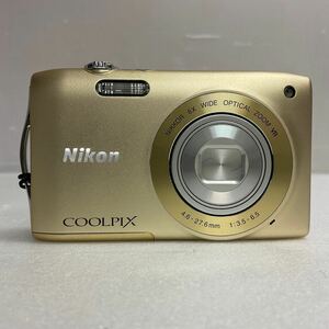 営YY61-60B Nikon ニコン COOLPIX コンパクトデジタルカメラ S3300 デジタルカメラ デジカメ カメラ 通電動作確認済 ケース付