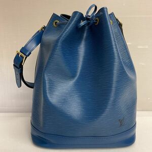 営MK36-100B LOUIS VUITTON ルイヴィトン エピ ノエ ショルダーバッグ トレドブルー シリアルナンバーVI0963 W約28cm H約33cm D約18cm