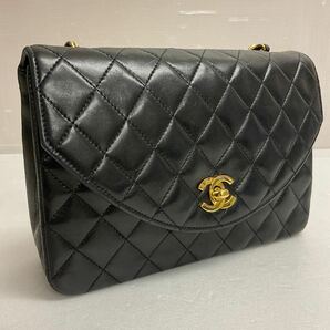 営MK50-80B CHANEL シャネル ラムスキン マトラッセ チェーン ショルダーバッグ ココマーク シリアルナンバー1109345 箱ありの画像5