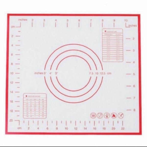 クッキング ベーキング マット シート 30×40cm 目盛り付き シリコン 