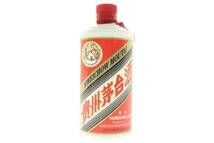 NPSJ6-3-8 貴州茅台酒 マオタイ酒 天女ラベル 2001 KWEICHOW MOUTAI 蒸留酒 中国酒 中身無し 空ボトル 空瓶 中古_画像1