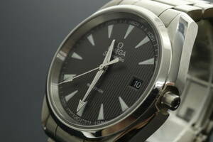 LVSP6-3-17 7T035-10 OMEGA オメガ 腕時計 シーマスター アクアテラ 150m デイト クォーツ 約130g メンズ シルバー ジャンク