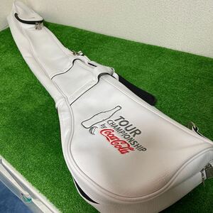 【3B70】PGA Tour Championship by Coca Cola ゴルフ クラブケース 練習用ケース ホワイト 美品!