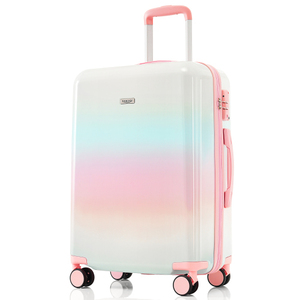 スーツケース Mサイズ キャリーケース キャリーバッグ ストッパー付き 大容量 超軽量 かわいいダブルキャスター 中型