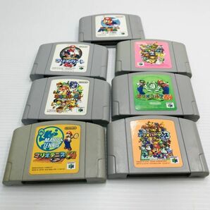 【N64】マリオシリーズ セット スーパーマリオ64 マリオカート64 マリオパーティー1・2・3 マリオテニス64 マリオゴルフ64 ソフト 任天堂の画像1