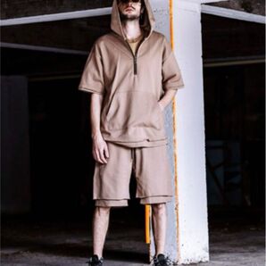ノーアイディー ハーフパンツ コットンパンツ スウェットパンツ 裏毛 ストリート