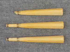 三味線 最高級 象牙風 糸巻 3本組 11.9cm 重量66g 糸巻 太棹 和楽器 天然素材 うぶ出し