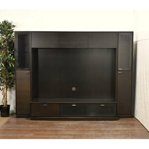  Karimoku large TV board set overall width 220cm HS5870HW living board + cabinet LR HS1378HW HS1379HW[ sendai pickup recommendation ]yt1216ji60314-01+