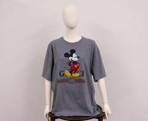 GUCCI/グッチ Disney/ディズニー 2020年 限定コレクション メンズ/レディ―ス Mサイズ グレー系 トップス/Tシャツ『M087』