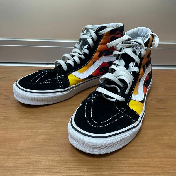 美品　バンズ　SK8-HI フレイム　スニーカー　ハイカット　ファイヤーパターン