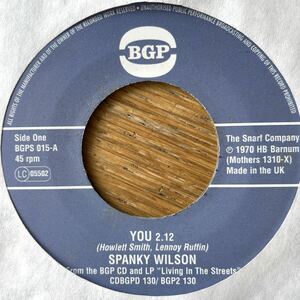 7'' Spanky Wilson You/Sunshine Of Your Love Cream ノーザンソウル ファンク sister funk northern soul free modern rare groove 60s