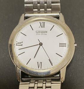 CITIZEN シチズン Eco-Drive エコドライブ 腕時計 G431-T002421 アナログ ラウンド 白文字盤 メンズ腕時計 革ベルト シンプル 未稼働品