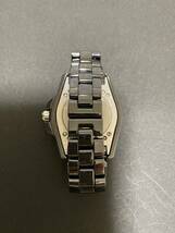 【稼働品】【希少】J.HARRISON ジョンハリソン 腕時計 JH-016 BK 自動巻き アナログ ラウンド ブラック セラミック _画像5