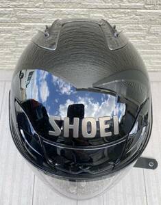【美品】SHOEI ヘルメット J-FORCE3 J-フォース3 ショウエイ J-FORCE ジェットヘルメット Mサイズ 57㎝ ブラック 2011年製 日本製 