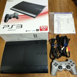 PS3本体 プレイステーション3 チャコール・ブラック 500GB CECH-4000C SONY PlayStation3