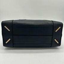 1円〜【美品】ロエベ LOEWE 2way アマソナ36 ハンドバッグ ボストンバッグ アナグラム ゴールド金具 レザー シボ革 ブラック 黒 斜め掛け_画像7