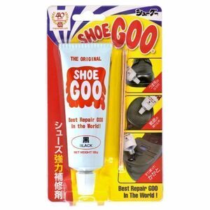 SHOEGOO シューグー 黒色タイプ 靴 修理 ソール かかと 補修 手入れ ゴム製品 100g 送料無料 (144)