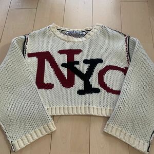 ★お勧め！ANNA SUI NYC ニット セーター KNIT ウール混 ★アナスイニューヨークウール ニット　レディースニット