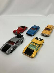 【当時物】ミニカー　tomica トミカ　DETOMASO PANTERA GTS / TOYOTA EX7 / MORGAN PLUS 8 / LOTUS ELITE / CEDRIC WAGON 5台セット