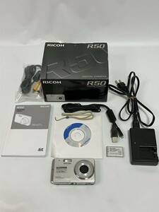 【動作品】カメラ　RICOH リコー　R50 デジカメ　一式