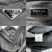 1869 極美品 現行類似● PRADA プラダ ビジネスバッグ ブリーフケース サフィアーノレザー テスートナイロン メンズ 三角ロゴ A4 ブラック_画像10