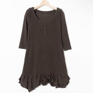 高級 価格10万円●FOXEY NEW YORK ニットワンピース七分袖 M相当