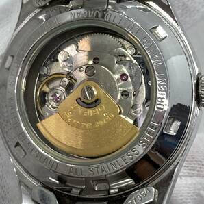◆稼働品【ORIENT STAR】 AUTOMATIC 21 JEWELS オリエントスター オートマ 自動巻き 機械式 カレンダー ピンクベージュ 腕時計 の画像8