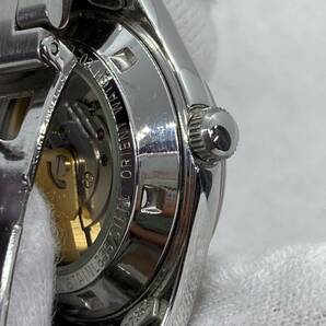 ◆稼働品【ORIENT STAR】 AUTOMATIC 21 JEWELS オリエントスター オートマ 自動巻き 機械式 カレンダー ピンクベージュ 腕時計 の画像9