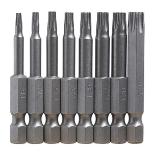 8pc イジリ止め TORX トルクスビット トルクスレンチ 50mm YZE018