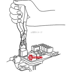 自動車用・配線カプラー取り外し工具 ヒューズ＆リレープライヤー A051の画像4