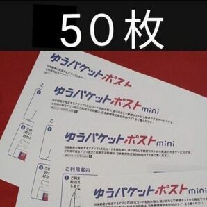 ゆうパケットポストmini　封筒　50枚　ゆうパケットミニ　