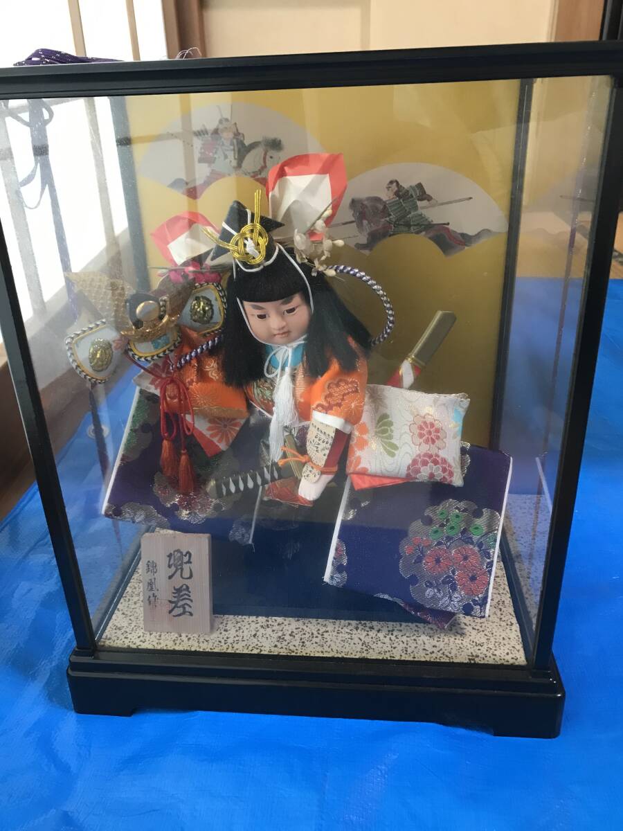 日本人形 兜差 錦凰作 五月人形 置物 飾り 和風 インテリア 昭和レトロ, 人形, キャラクタードール, 日本人形, その他