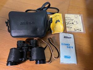 ☆ ニコン☆ Nikon☆ 双眼鏡☆ カバー付き☆ プリズム双眼鏡☆ 日本光学工業株式会社☆ 黒色☆ 本体傷あり