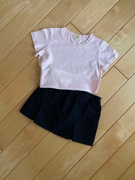 90㎝★極美品★COMME CA ISMスカート 100㎝★ハッシュアッシュ半袖Tシャツ