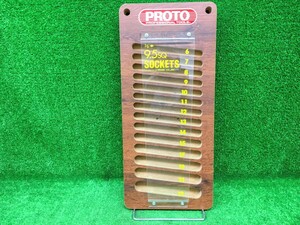 中古品 PROTO プロト PROFESSIONALTOOLS プロフェッショナルツールズ 3/8 9.5sq レンチ用 展示 レンチホルダー