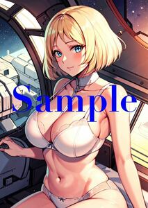 KT822 Mobile Suit Gundam seila* trout same person poster A4 special printing original anime high quality beautiful young lady illustration art poster Secret 