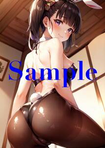 KT839... blade chestnut flower . kana . same person poster A4 special printing original anime high quality beautiful young lady illustration art poster Secret 