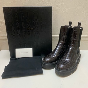 Dries Van Notten ドリスヴァンノッテンドリスヴァンノッテン サイドゴア クロコ型押し ブーツ SIZE 36 【代官山03】