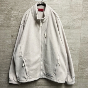 SUPREME シュプリーム 22AW POLARTEC ZIP JACKET ポーラテックジップジャケット sizeL ホワイト系（画像参照）【中目黒B03】