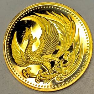 大日本 鳳凰 大型 金貨 天皇陛下御即位記念 菊の御紋 硬貨 古銭 記念 コイン
