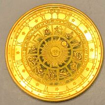 古銭 アメリカ　金貨　黄道十二星座　 タロット 太陽 月　大型金貨 コイン 大型 硬貨 _画像2