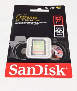 サンディスク　SanDisk　エクストリーム　　Extreme　SDHC UHS-I card 32GB　32ギガ　クラス10　未使用未開封　　数量3