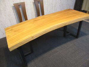 ＃1064　楠　アウトレット　くす　一枚板　ダイニング　座卓　ローテーブル　テーブル　一枚板テーブル　無垢一枚板　天板